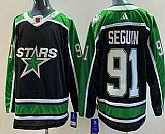 Men's Dallas Stars #91 Tyler Seguin Black 2022 Reverse Retro Authentic Jersey,baseball caps,new era cap wholesale,wholesale hats